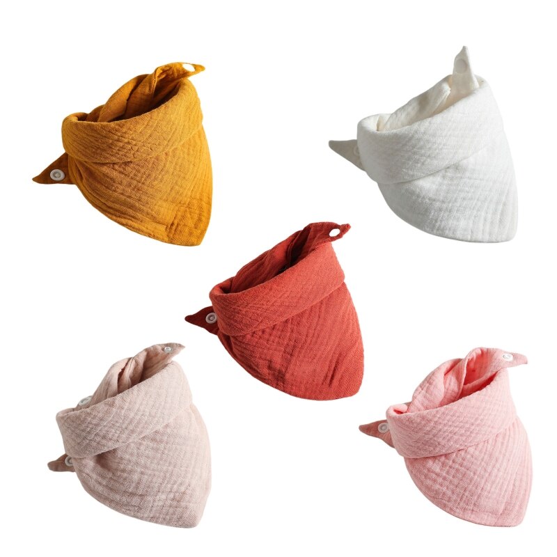 5pcs/Set Square Cotton Baby Face Towel