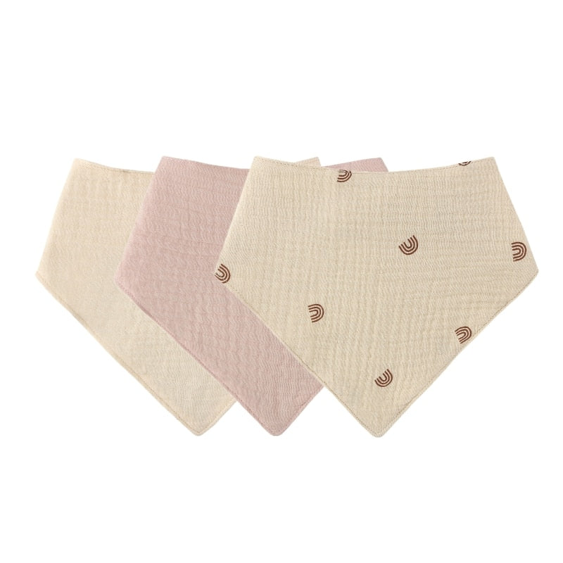 5pcs/Set Square Cotton Baby Face Towel