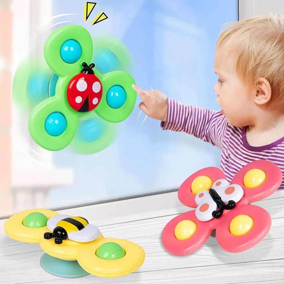 1pcs Baby Colorful Cartoon Fidget Spinner Toys