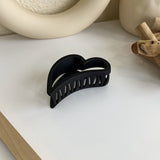 1PC Black Large Hair Claws Elegant Acrylic Hair Clip