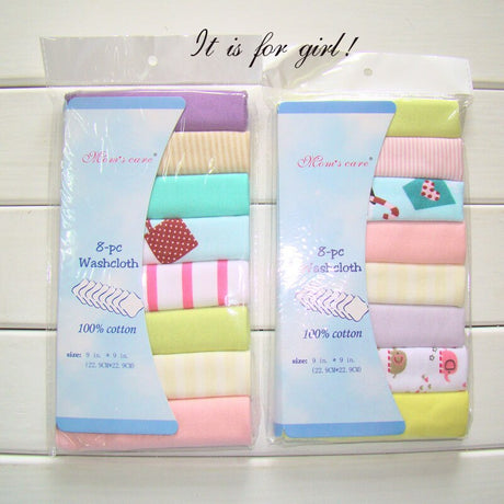 8pcs/pack Cotton Newborn Baby Towels