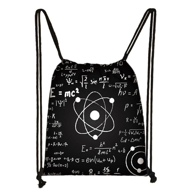 Portable Outdoor Printed Drawstring Bag