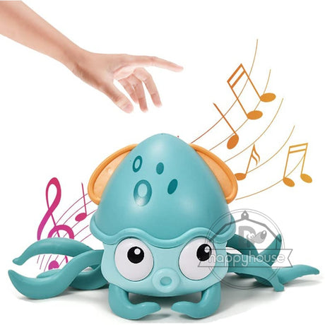 Interactive LED Crawling Crab Baby Toys with Music