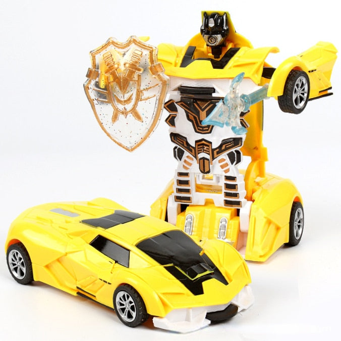 Automatic One-key Deformation Car Toys