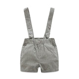 Cool Style Striped Summer Romper Clothes Set For Kids