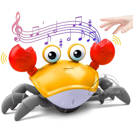 Interactive LED Crawling Crab Baby Toys with Music