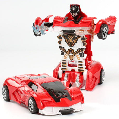 Automatic One-key Deformation Car Toys