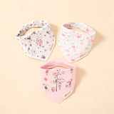3Pcs Set Baby Triangle Burp Bibs