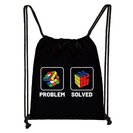 Portable Outdoor Printed Drawstring Bag