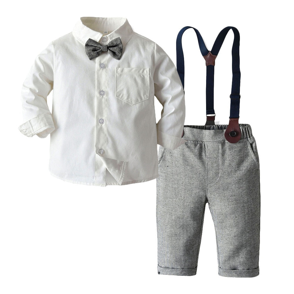 Cool Style Striped Summer Romper Clothes Set For Kids