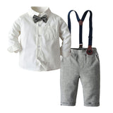Cool Style Striped Summer Romper Clothes Set For Kids