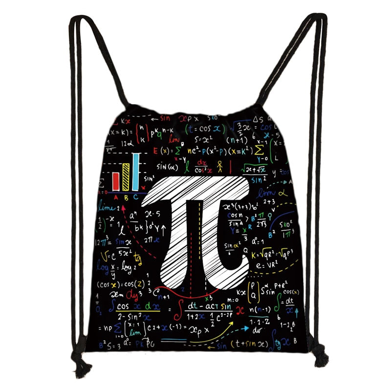 Portable Outdoor Printed Drawstring Bag