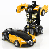 Automatic One-key Deformation Car Toys